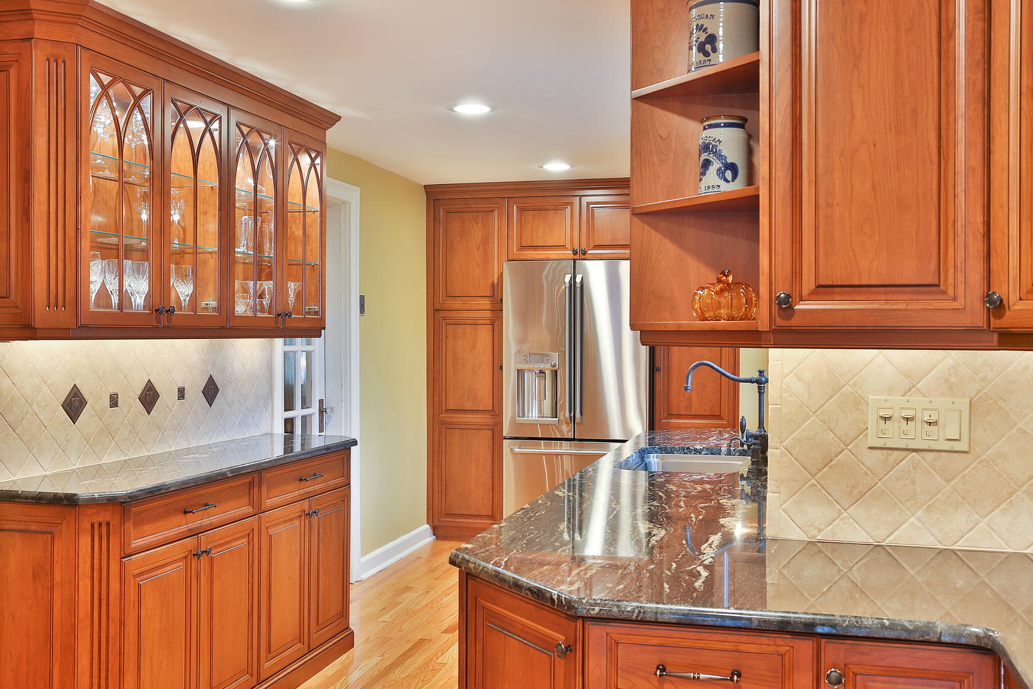 Custom Cherry Cabinet Kitchen Manasquan New Jersey By Design Line