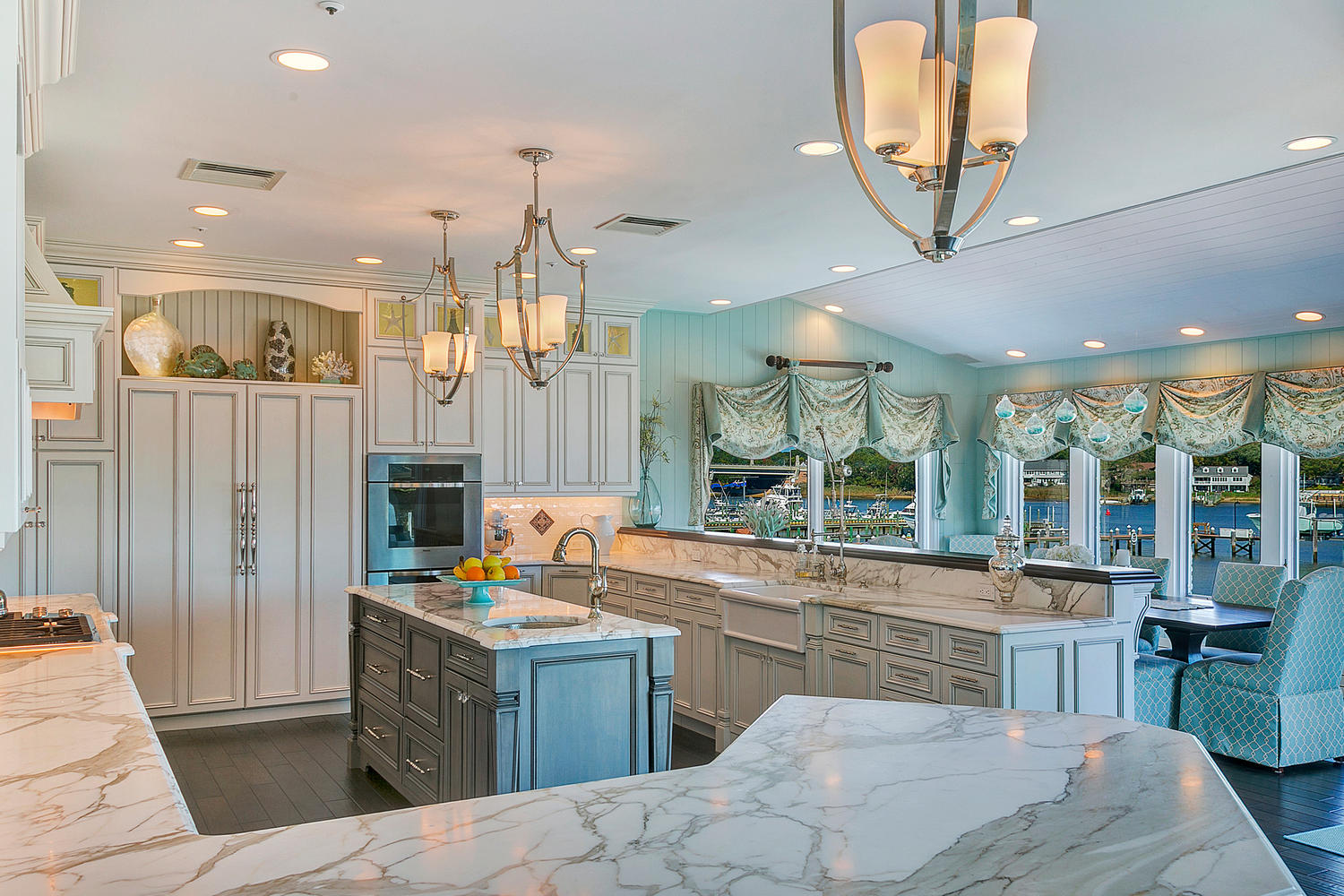 Coastal Elegant Kitchen Point Pleasant New Jersey By Design Line