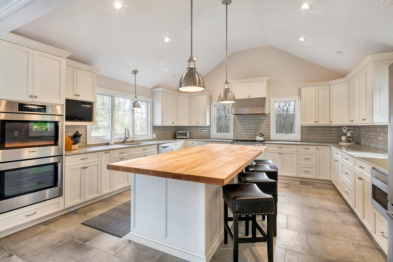 Transitional Kitchen With Cathedral Ceiling Ocean New Jersey