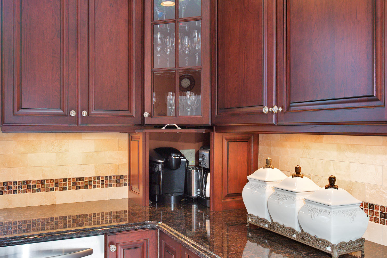 Dark Cherry Kitchen Perfection Wall New Jersey By Design Line Kitchens