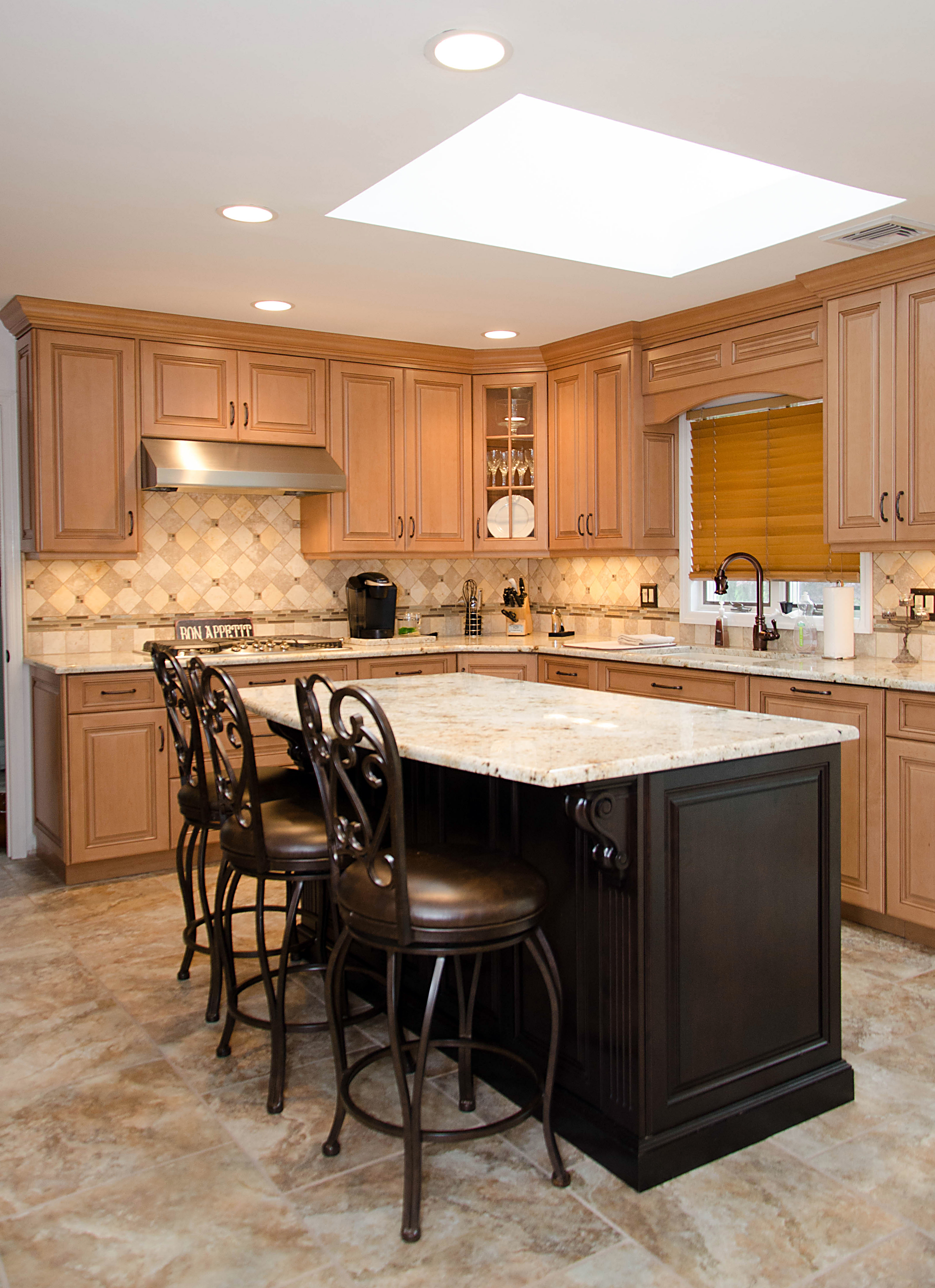 Light Natural Kitchen NJ by Design Line Kitchens