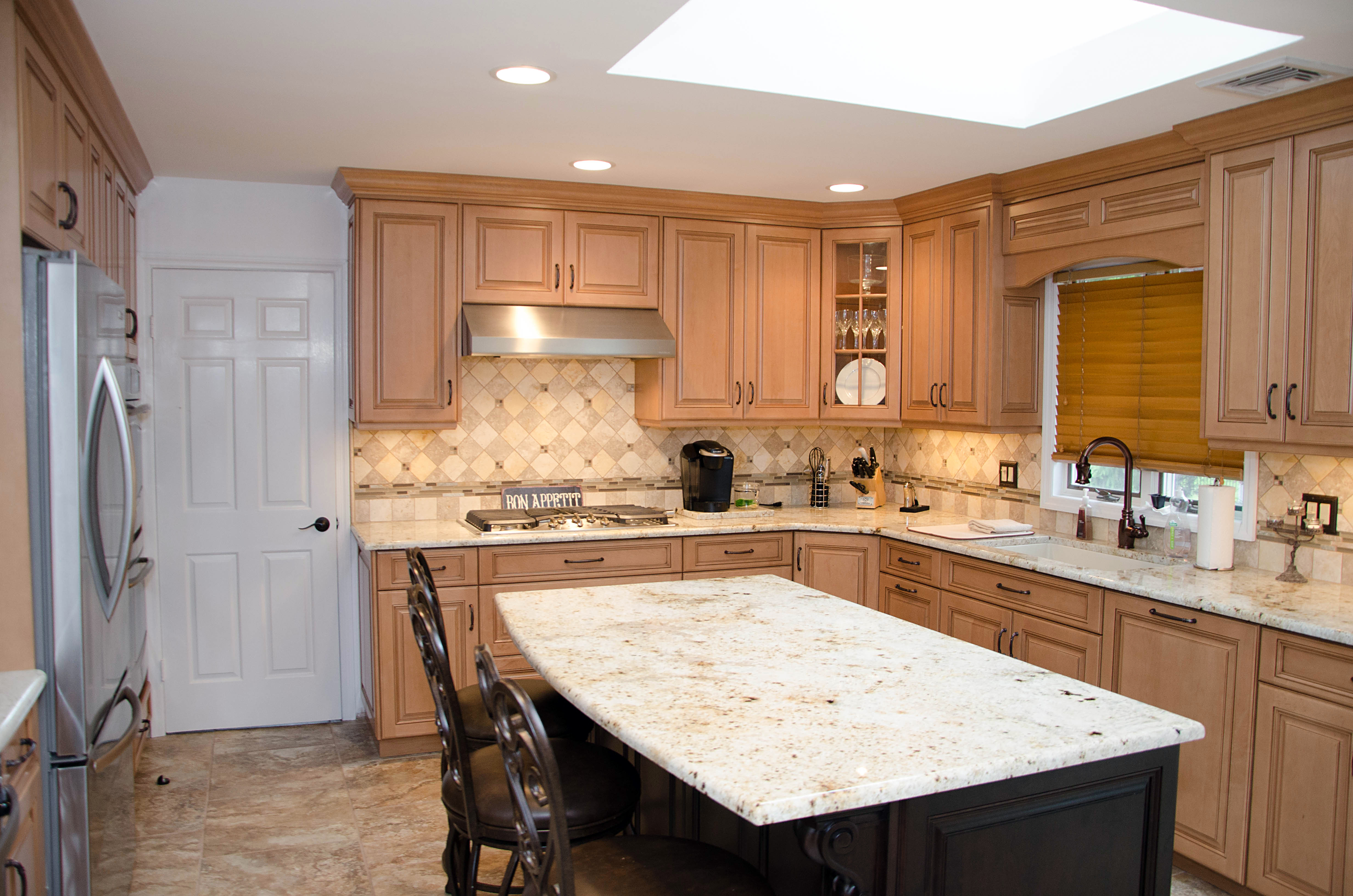 Light Natural Kitchen NJ by Design Line Kitchens