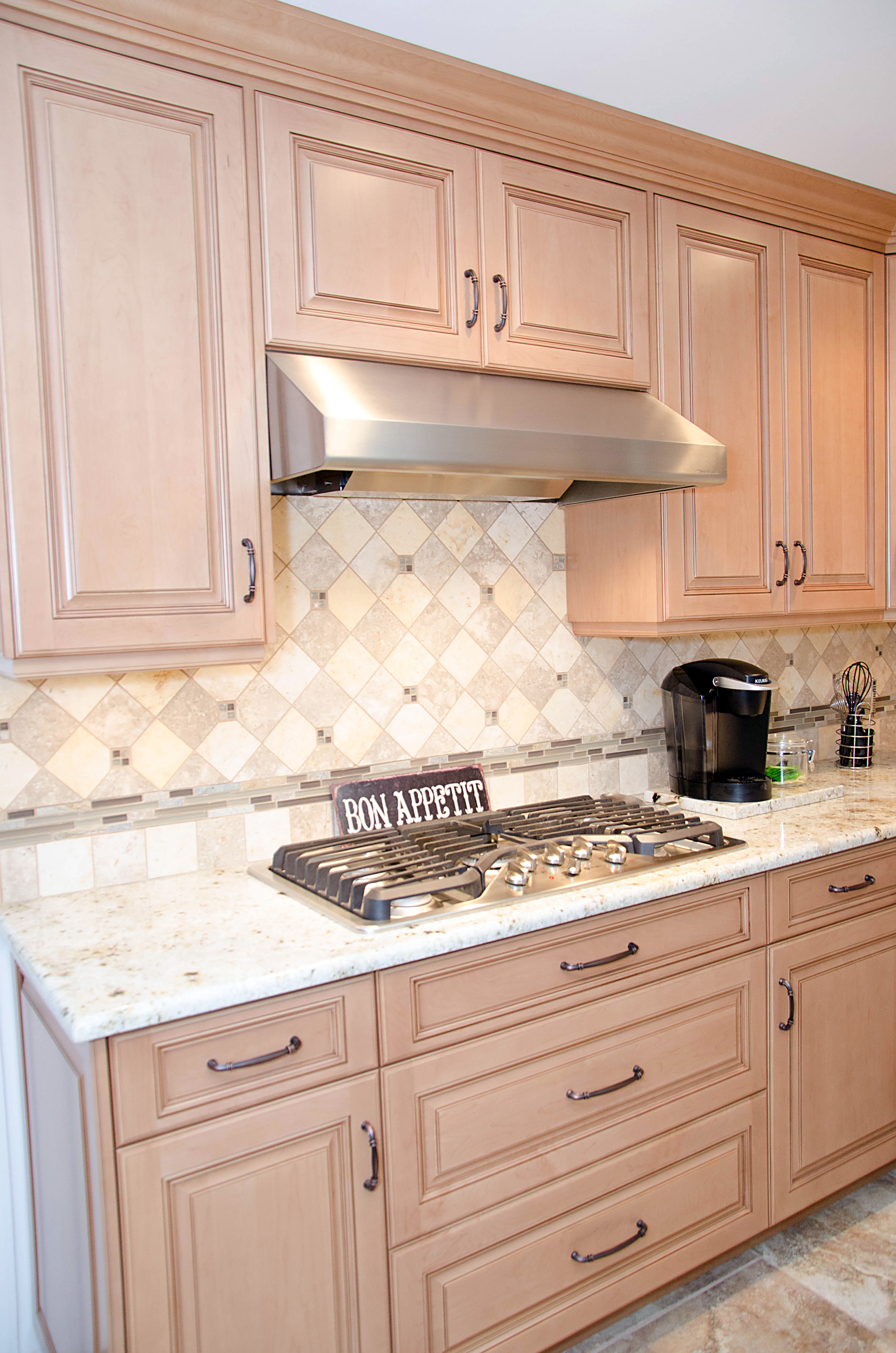 Light Natural Kitchen NJ by Design Line Kitchens