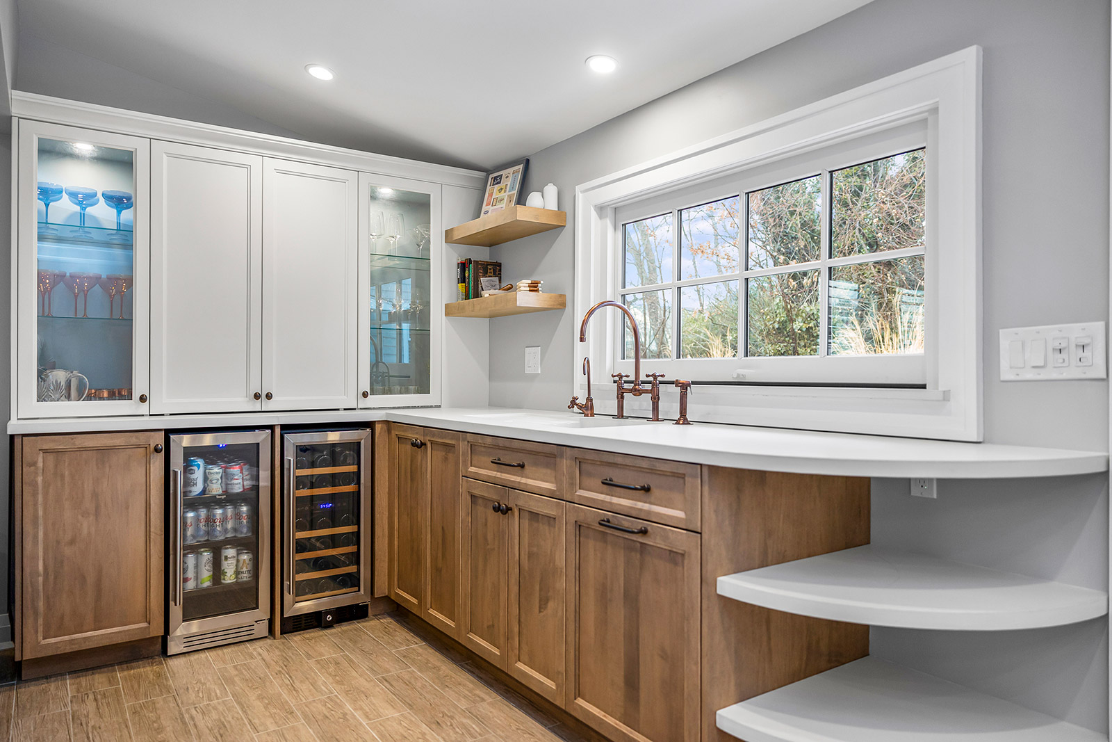 Custom Shore House Bar and Beverage Station