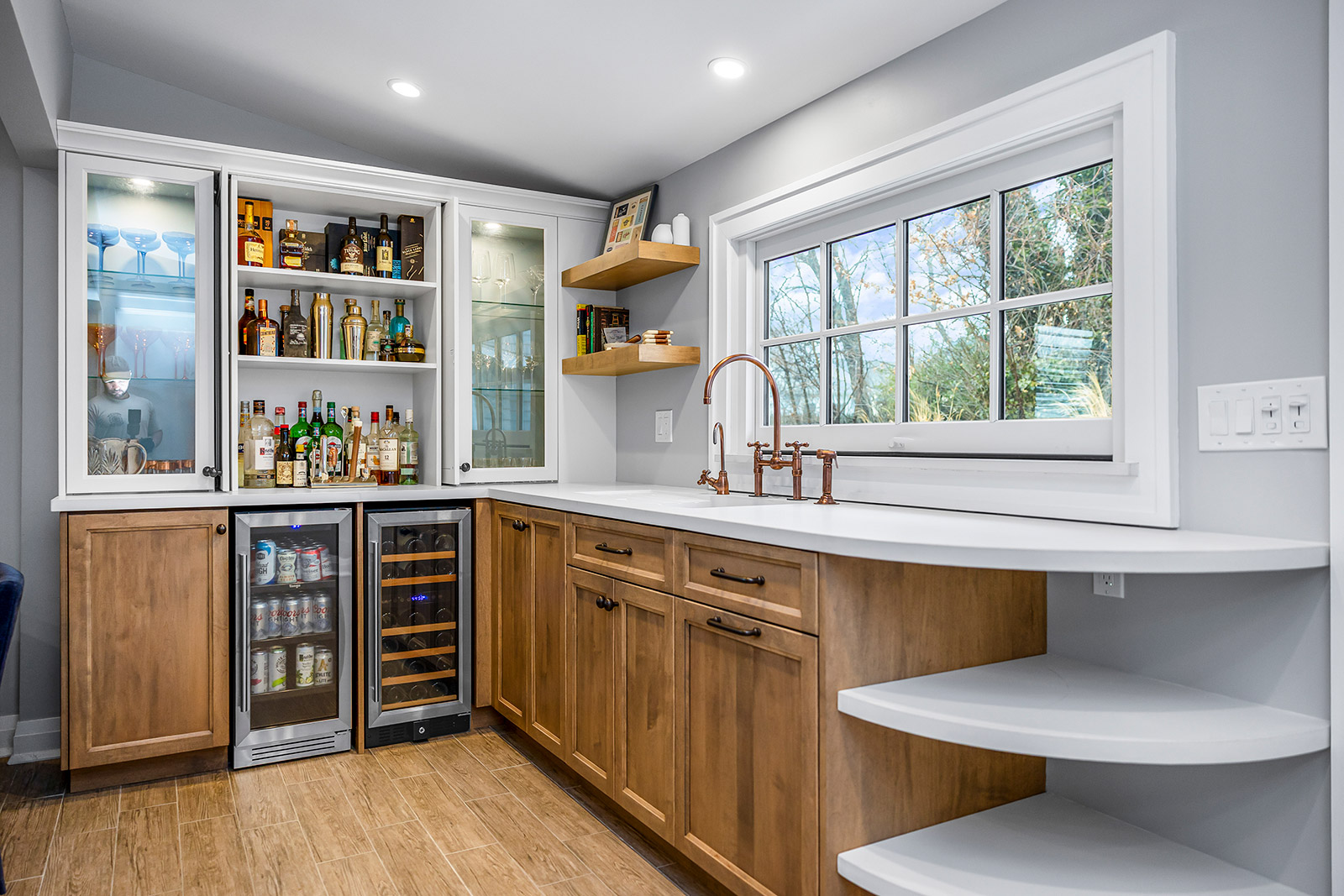 Custom Shore House Bar and Beverage Station