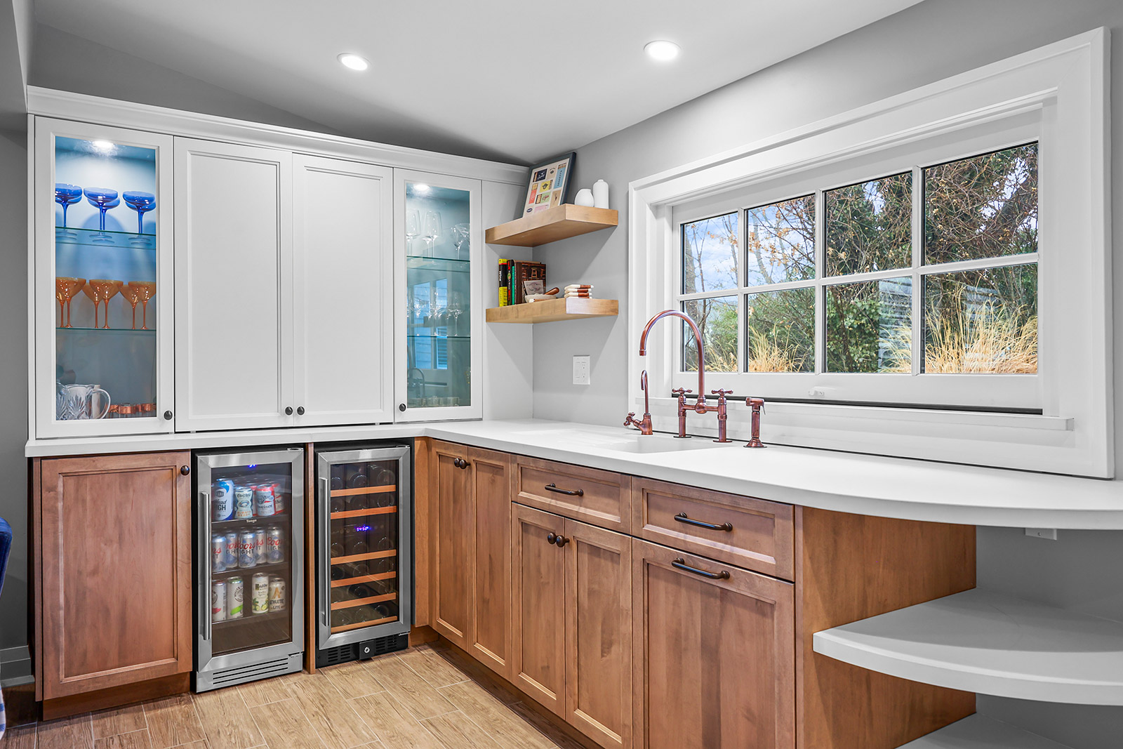 Custom Shore House Bar and Beverage Station