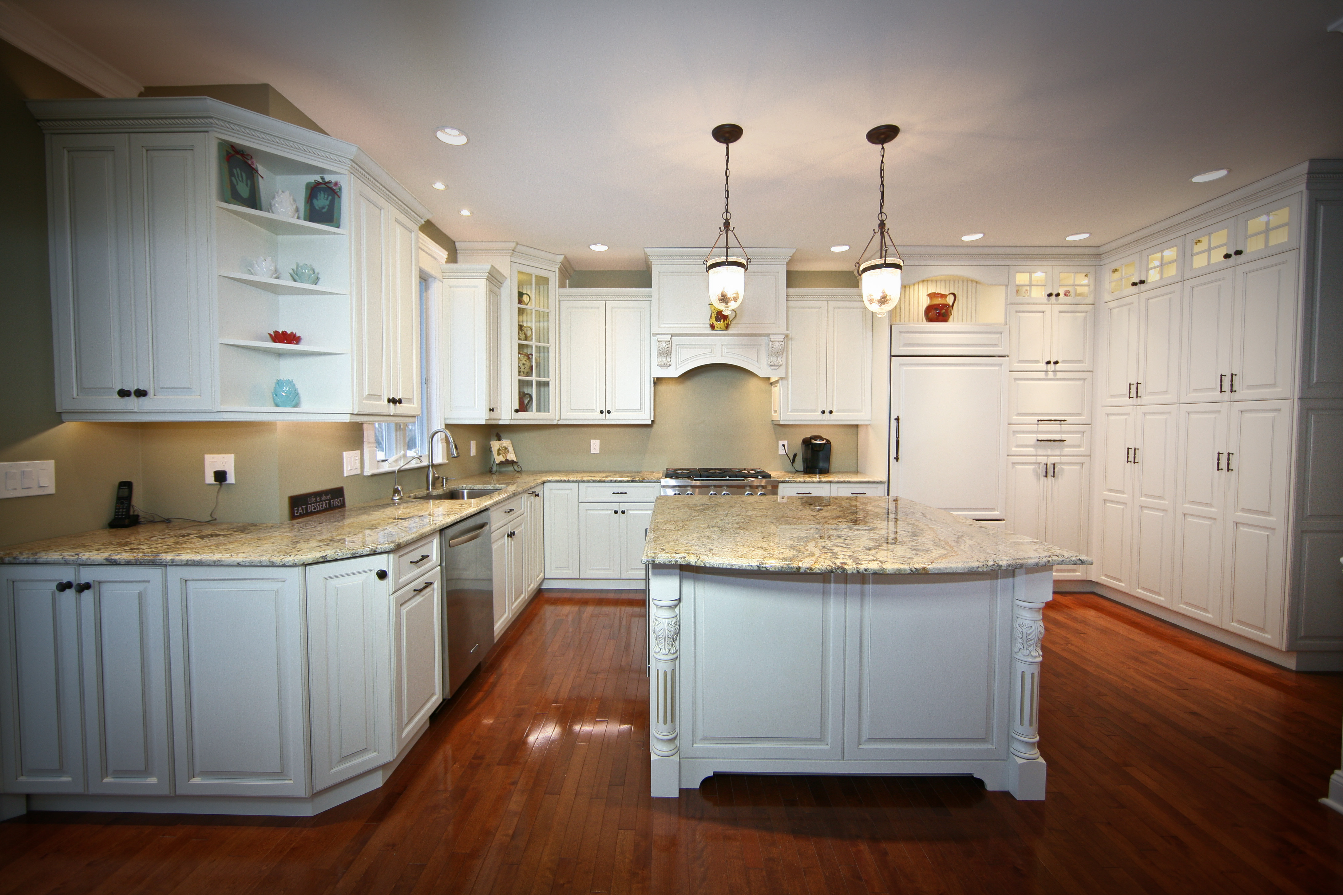 Luminous White Cabinets