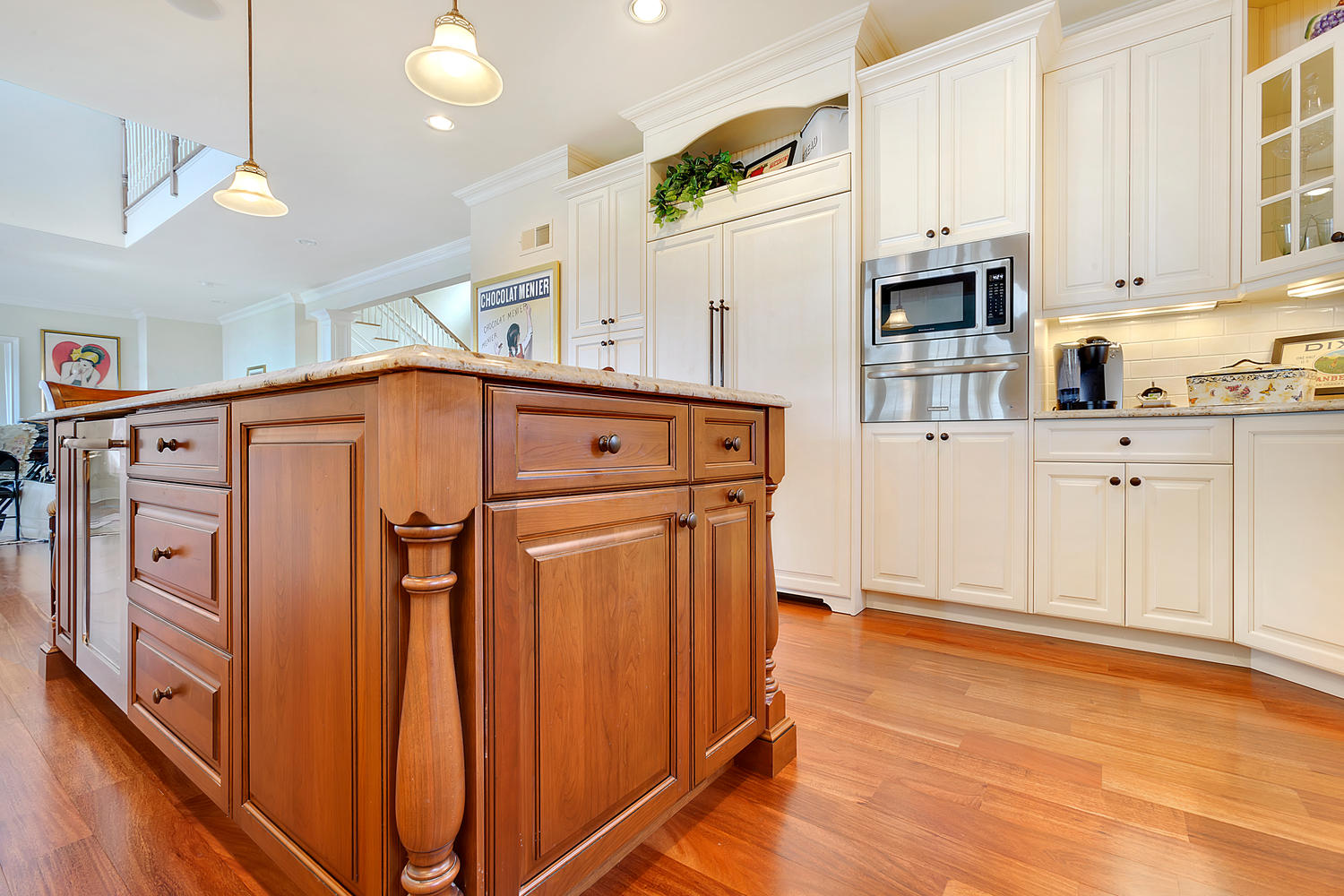 Cream and Cherry Kitchen - Design Line Kitchens in Point Pleasant, New  Jersey