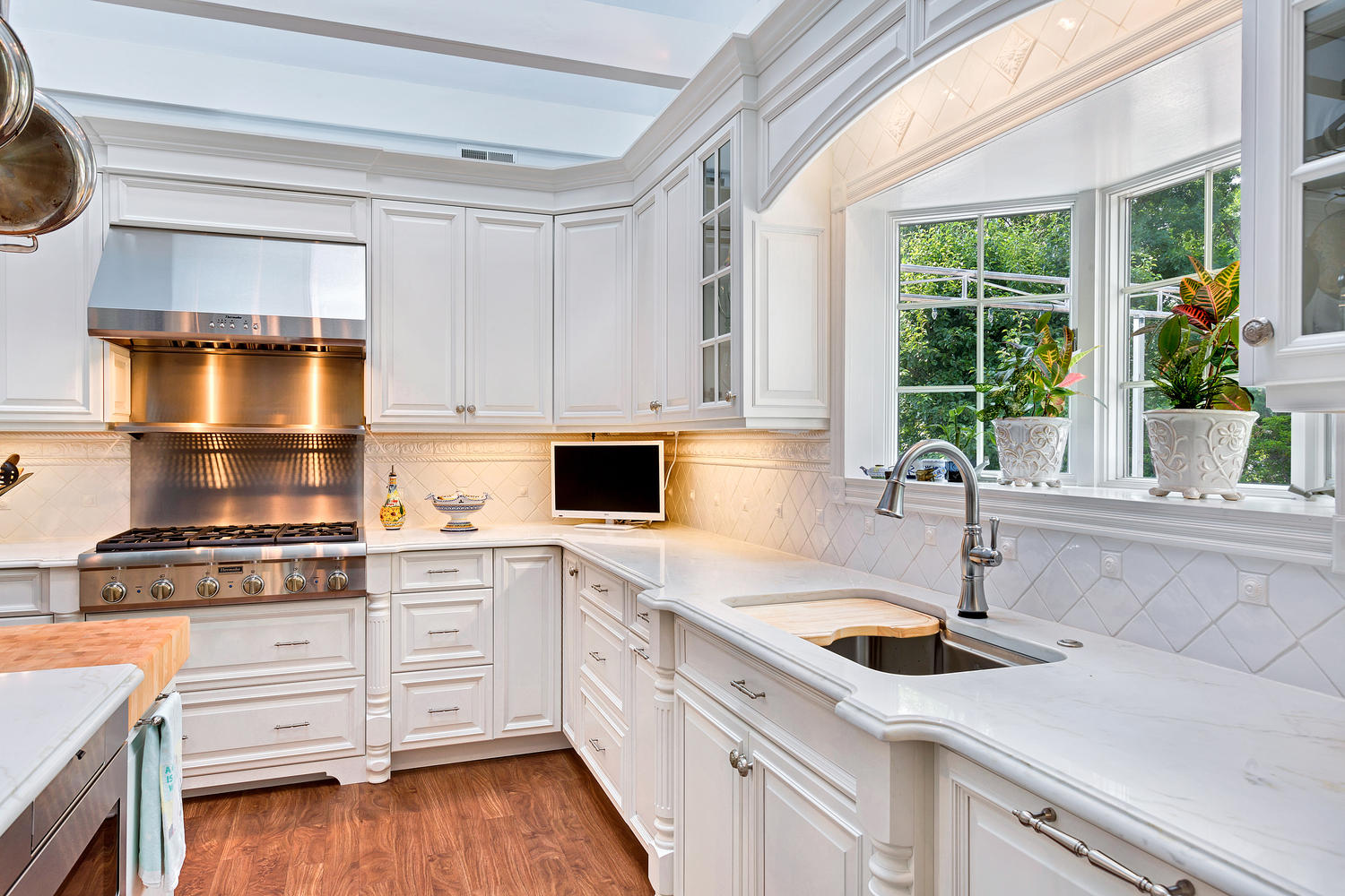 Luxury White Kitchen Avon NJ by Design Line Kitchens