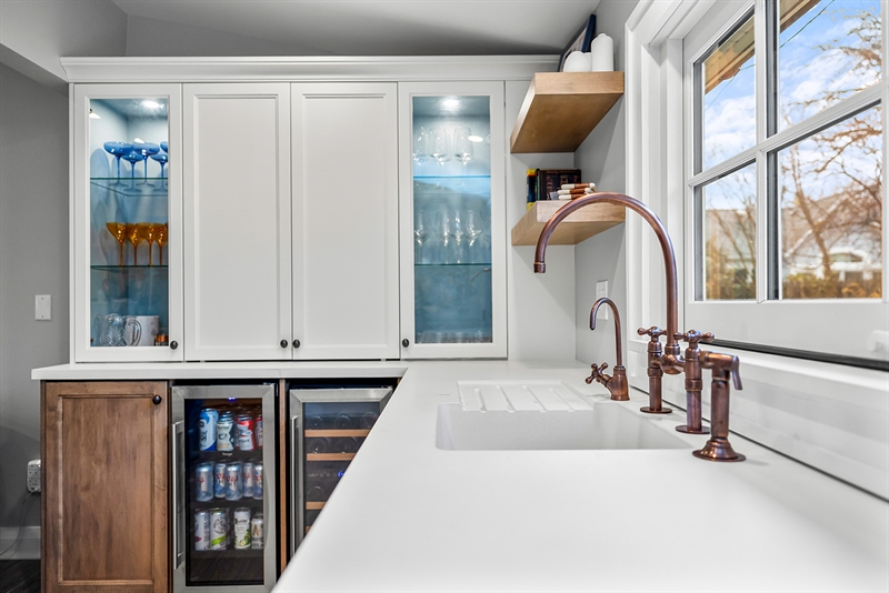 Custom Shore House Bar and Beverage Station