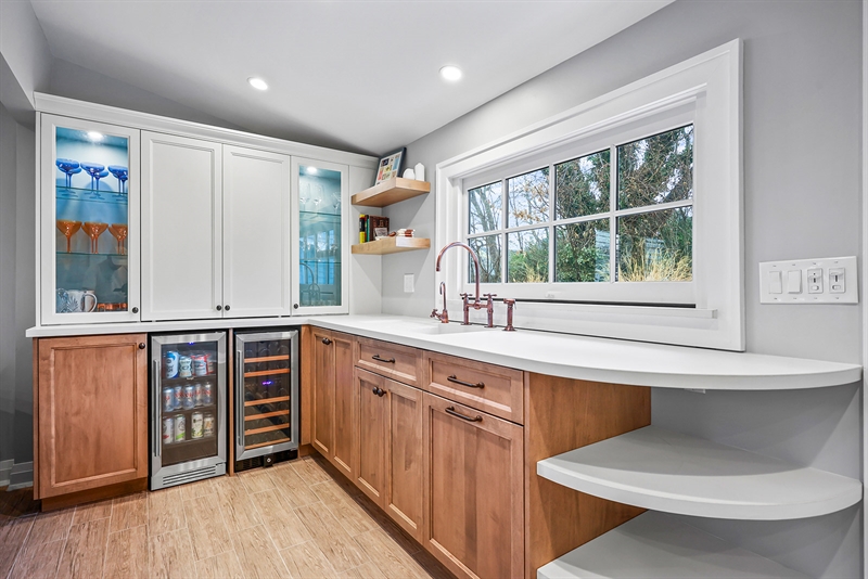 Custom Shore House Bar and Beverage Station