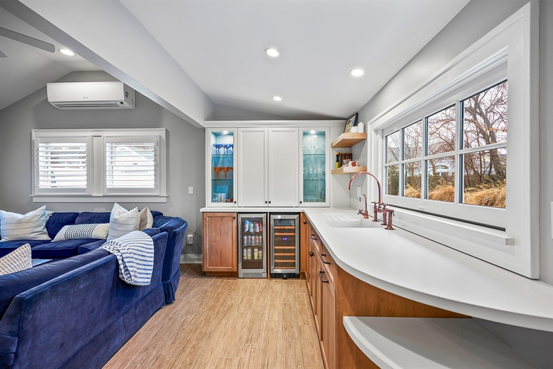 Custom Shore House Bar and Beverage Station