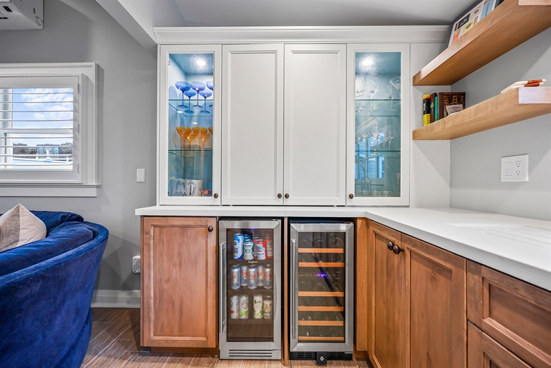 Custom Shore House Bar and Beverage Station