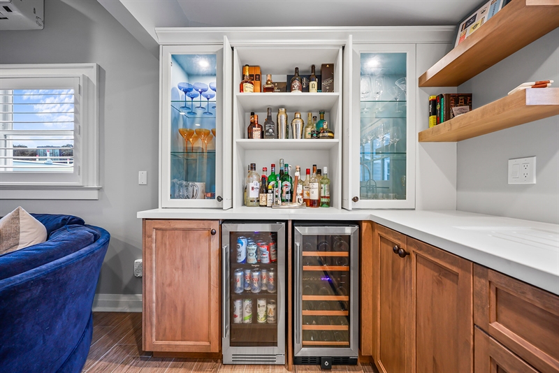 Custom Shore House Bar and Beverage Station