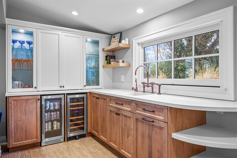 Custom Shore House Bar and Beverage Station