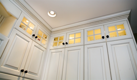 Stacked Glass Cabinets