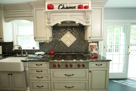Wolf Range Top with Red Controls