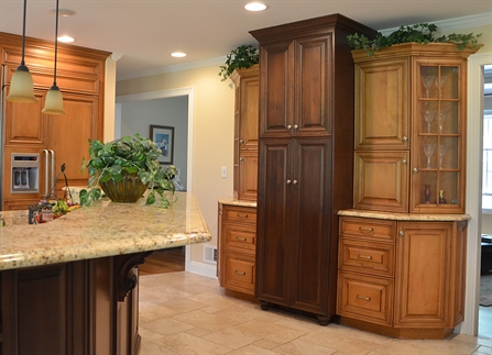 dark wood kitchen