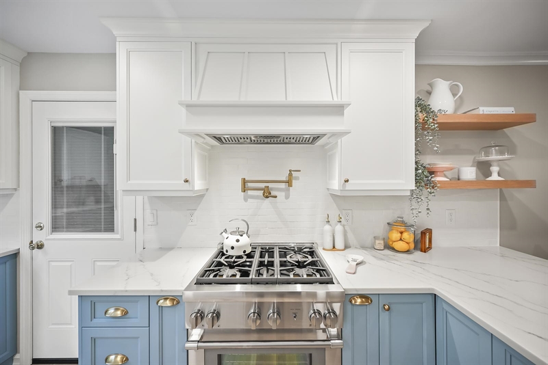 ramshorn drive renovation wall blue cabinetry