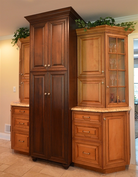 staggered cabinet