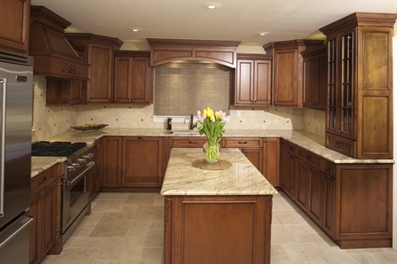 wood cabinets